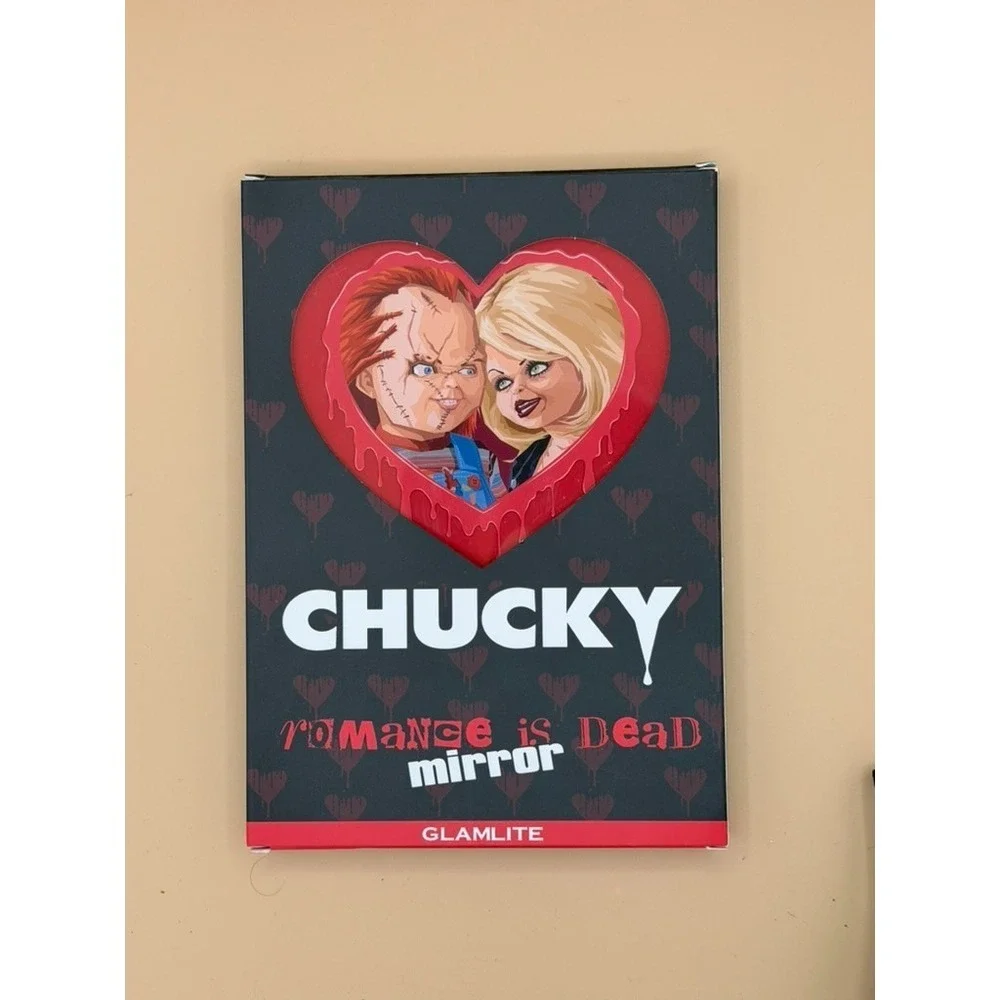 Glamlite Chucky Tiffany Romance Is Dead Heart Mirror Boxed Horror Collectible